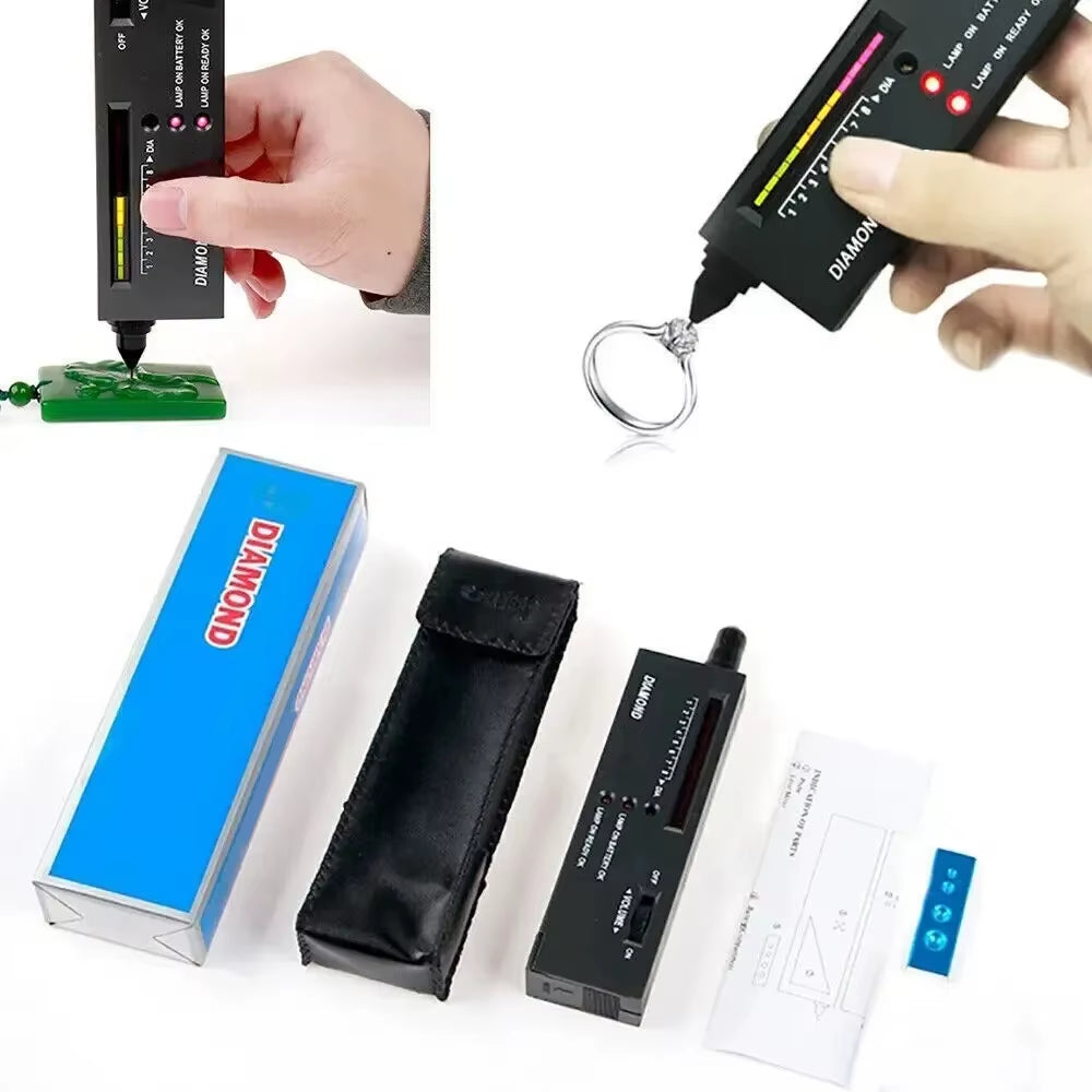 HOMEFISH Diamond Tester High Accuracy Diamond Tester Pen Jewelry Diamond Tester Professional Diamond Selector Diamond Tester Kit