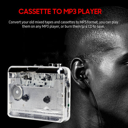 USB Music Player USB MP3 Converter Walkman MP3 for Laptop PC Travel for Vista Battery Cassette Tape to CD Headphone Travel