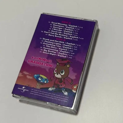 Rap Kanye West Graduation Music Tape My Beautiful Dark Twisted Fantasy Album 808s Heartbreak Cassettes