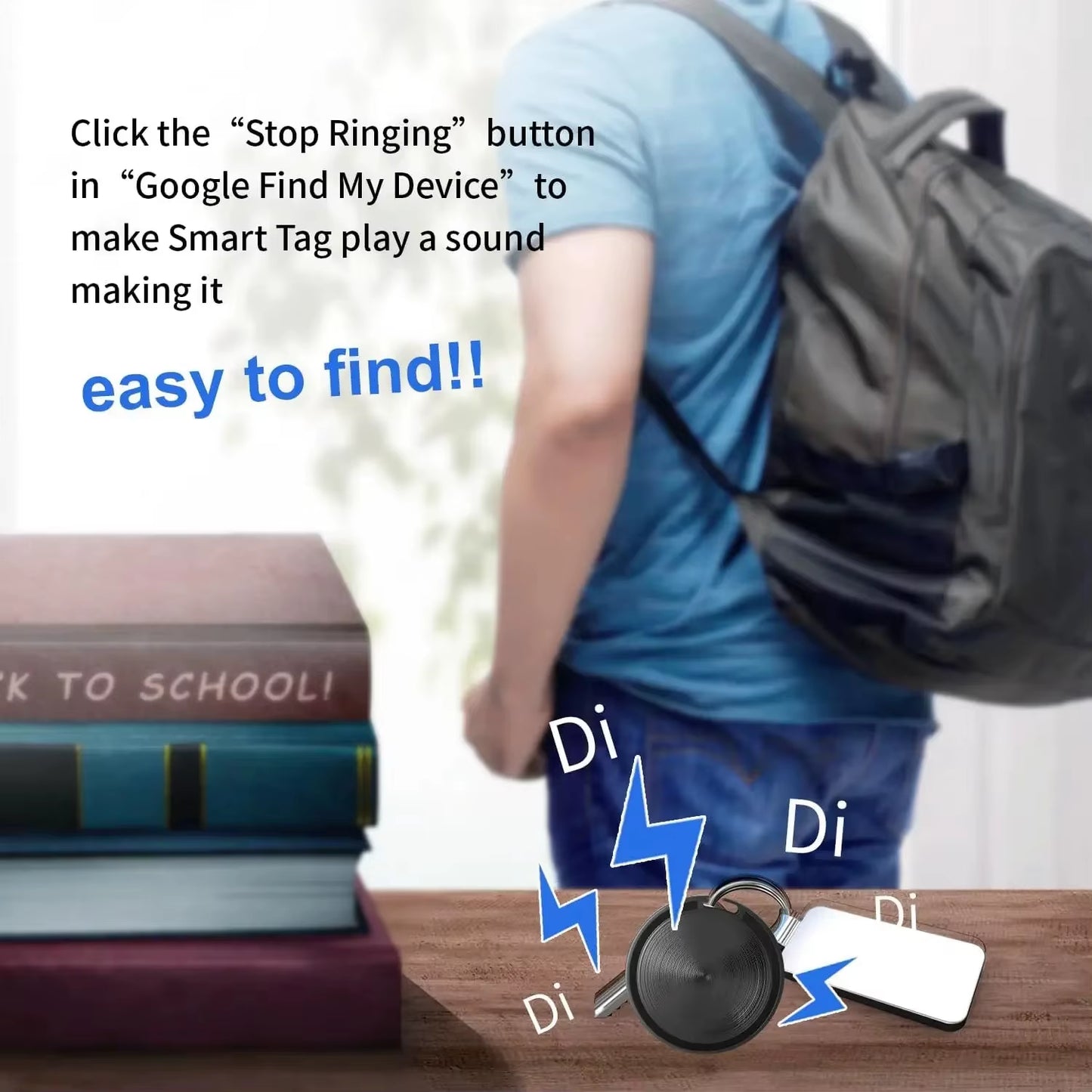 Airtag for Android Compatible Google Find My Item Finder Versatile Tracker for Keys Wallets Luggage