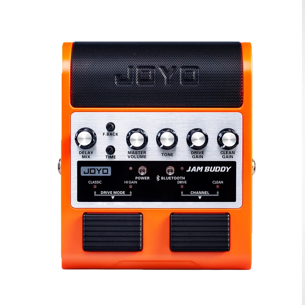 JOYO JAM BUDDY Portable Guitar Amplifier & Pedal 2 in 1 Rechargeable Bluetooth Guitar Practice Amp with Footswitch