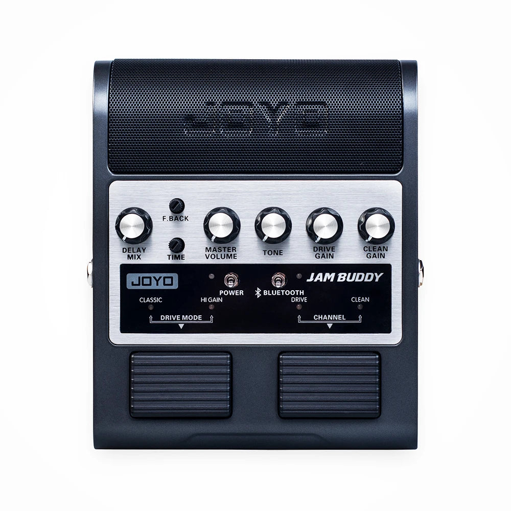 JOYO JAM BUDDY Portable Guitar Amplifier & Pedal 2 in 1 Rechargeable Bluetooth Guitar Practice Amp with Footswitch