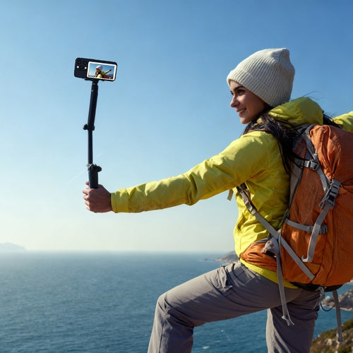 Vlog Selfie Monitor Screen Magnetic Rear Camera Phone Monitor Wireless