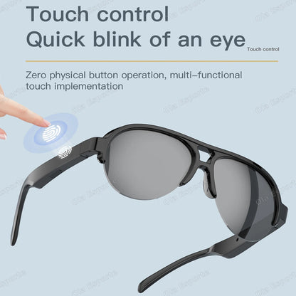Smart Sunglasses Glasses Wireless BT Call Outdoor Sports Cycling Long Battery Life Blue Light Waterproof Sunglasses Men 2025 New