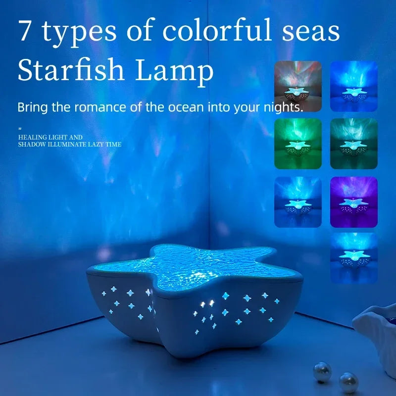 LED Starfish Galaxy Projector