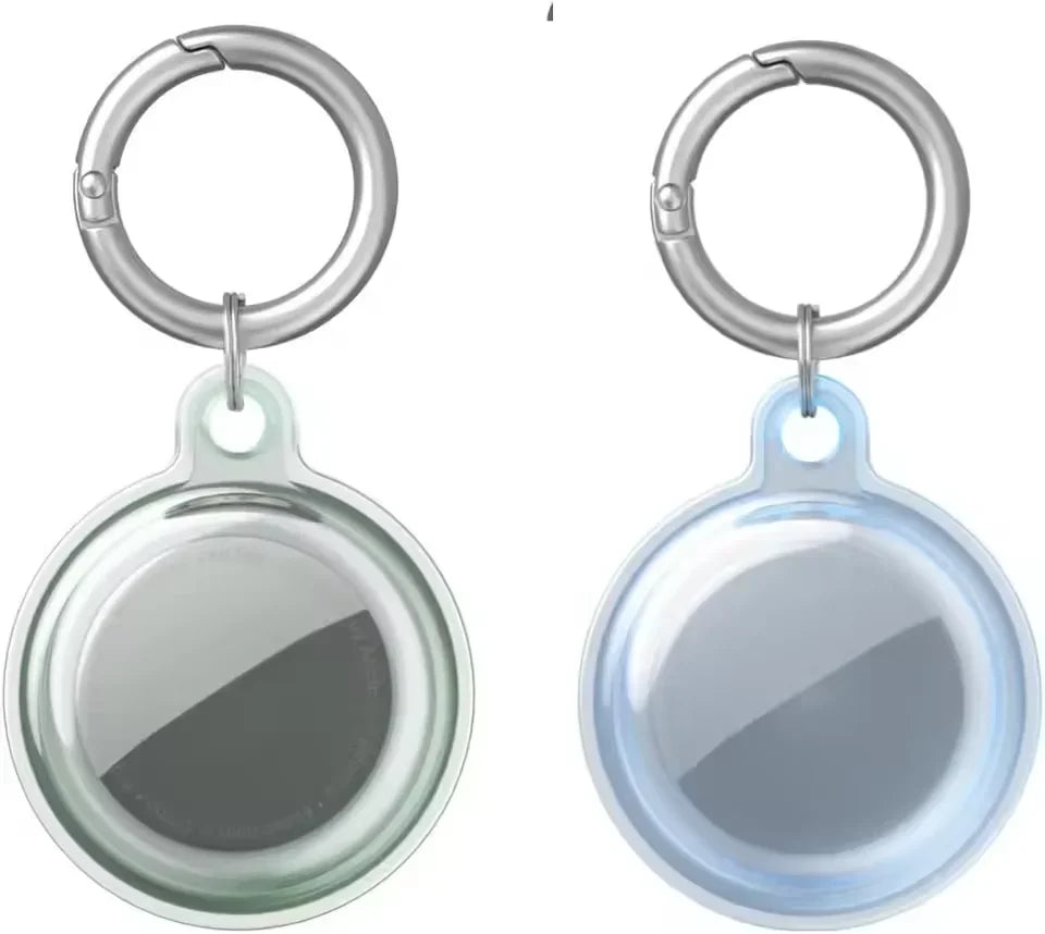 4/2/1 Pack Airtag Keychain Waterproof Air Tag Holder Case Compatible with Apple AirTag Case for Dog Cat Collar Tracker Key Ring